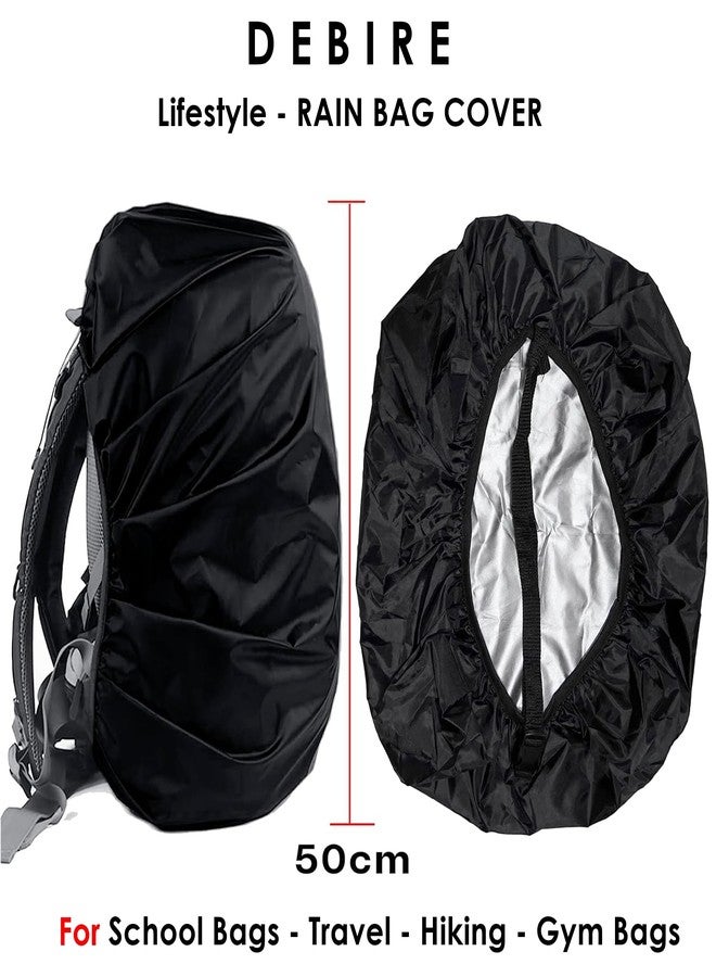 Debire Backpack Rain Bag Cover Waterproof Material Rain Cover for School Bag, Travel Bags, 35L to 50L Bags Use (3) - Image 2