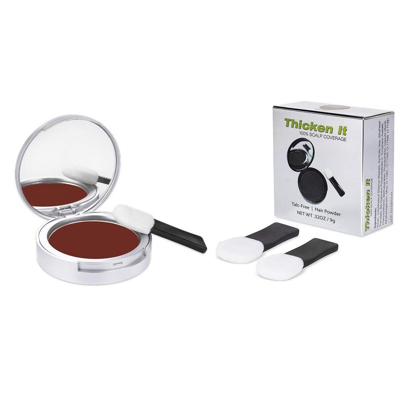 Simply Extensions Thicken It 100 Scalp Coverage Hair Powder  RED  TalcFree 32 oz Water Resistant Hair Loss Concealer for men and women Naturally Thicker Than Hair Fibers  Spray Concealers