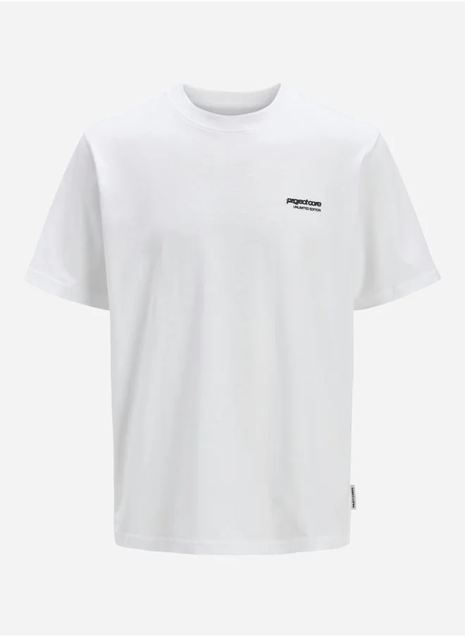 JACK & JONES Slogan Print Crew Neck T-Shirt