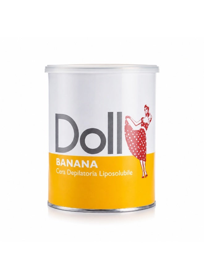 دول شمع إزالة الشعر الدهني Doll Banana Liposoluble لإزالة الشعر الاحترافية، 800 مل - Image 1