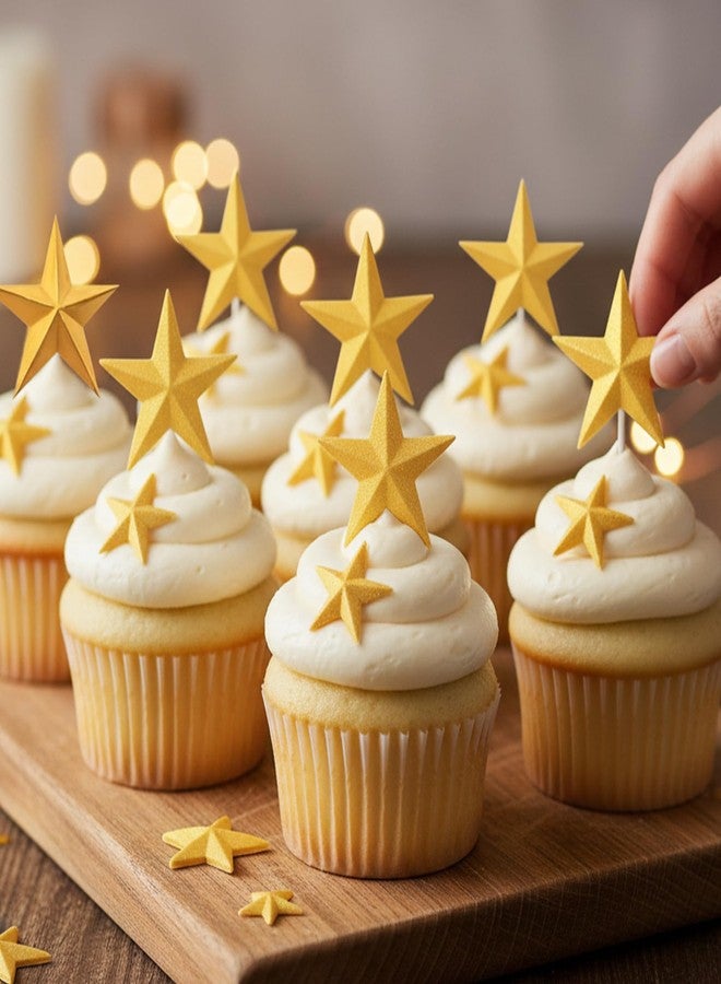 Caregene Star Fondant Silicone Molds Star Chocolate Molds for Cupcake Topper Candy Gum Cookie Jelly Pudding Ice Cube Dough Clay Resin DIY Craft - Image 4