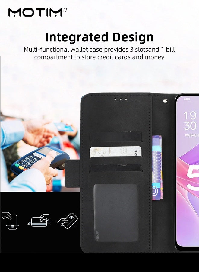 موتيم حافظة محفظة هونر X9C 5G مع حامل بطاقة ائتمان، مسند فوليو فليب قابل للطي ومشبك مغناطيسي - حافظة جلدية واقية للهاتف - Image 2