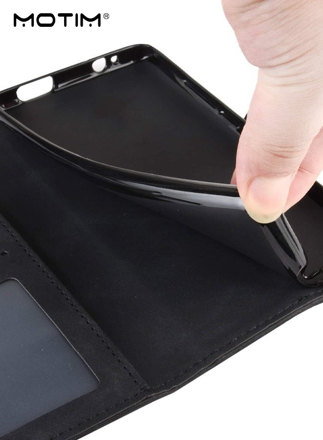موتيم حافظة محفظة هونر X9C 5G مع حامل بطاقة ائتمان، مسند فوليو فليب قابل للطي ومشبك مغناطيسي - حافظة جلدية واقية للهاتف - Image 5