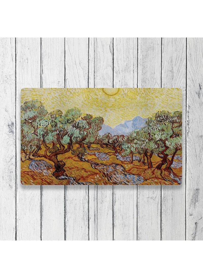 Vagonik Van Gogh Olive Trees Digital Printed 50X70CM Decorative Multi-Purpose Interior and Exterior Door Mat