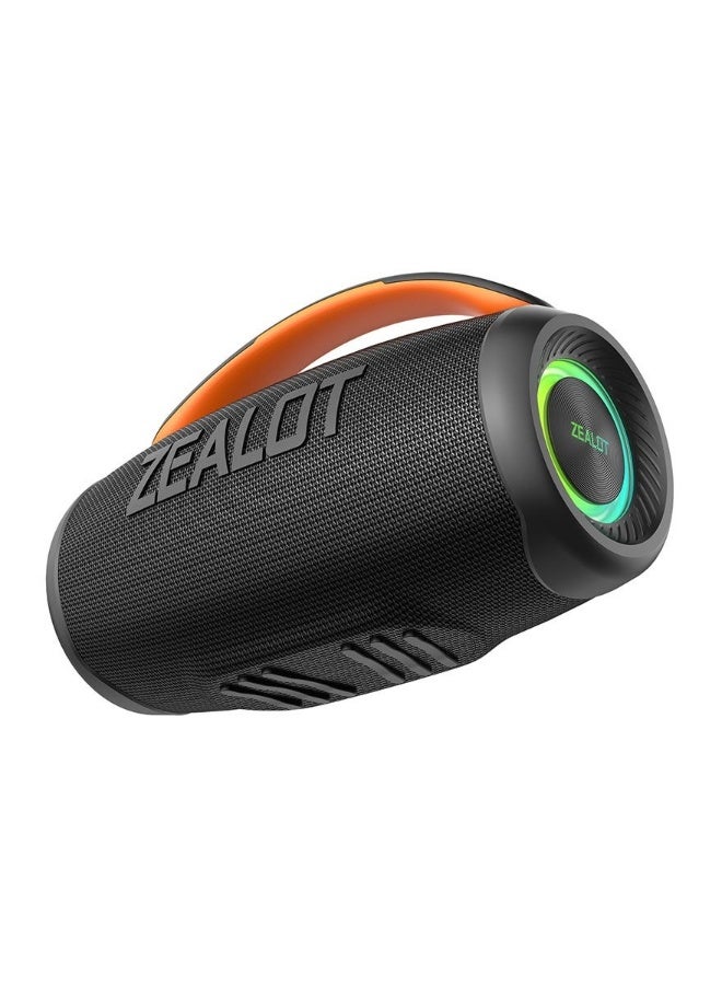 زيلوت مكبر صوت بلوتوث 100 واط ZEALOT P11 مكبر صوت محمول للهواء الطلق مقاوم للماء بدرجة IPX7 ببطارية 6000 مللي أمبير/ساعة ووقت تشغيل يصل إلى 24 ساعة مع صوت ستيريو قوي ونغمات منخفضة عميقة ومكبر صوت فرعي وضوء RGB مكبر صوت للحفلات الخارجية متوافق مع الهاتف الذكي والتابلت واللاب توب وPC والتلفاز - Image 4