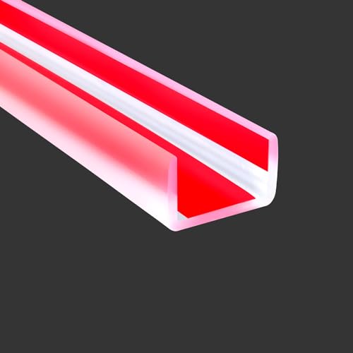 Protalwell Clear Rubber Edge Trim SelfAdhesive Transparent 3419mm Edge Protector for Plywood Cabniets or Drawers Flexible Silicone Rubber Material Fit 111613161820mm U Shaped Edge Guards - Image 1