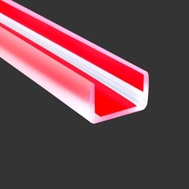 Protalwell Clear Rubber Edge Trim SelfAdhesive Transparent 3419mm Edge Protector for Plywood Cabniets or Drawers Flexible Silicone Rubber Material Fit 111613161820mm U Shaped Edge Guards - Image 2