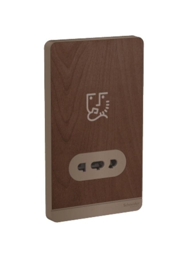 Schneider Electric Schneider Electric AvatarOn, shaver socket, 115/240V, 20VA, Wood (Model Number-E83T727V_WD) 
