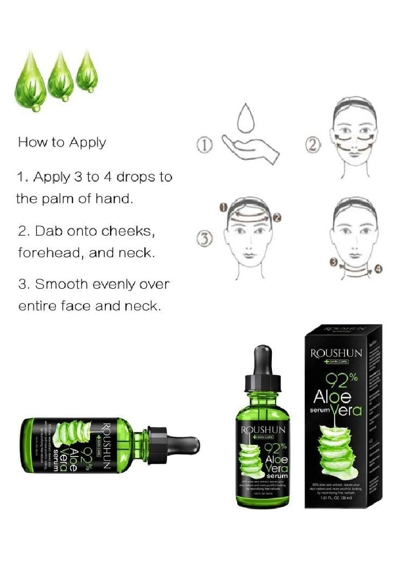 روشن سيروم يشتمل على الألوفيرا بنسبة 92% - 30ملليلتر - Image 3