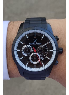 DANIEL KLEIN Black Men's Wristwatch Suitable for Sporty and Stylish Use 