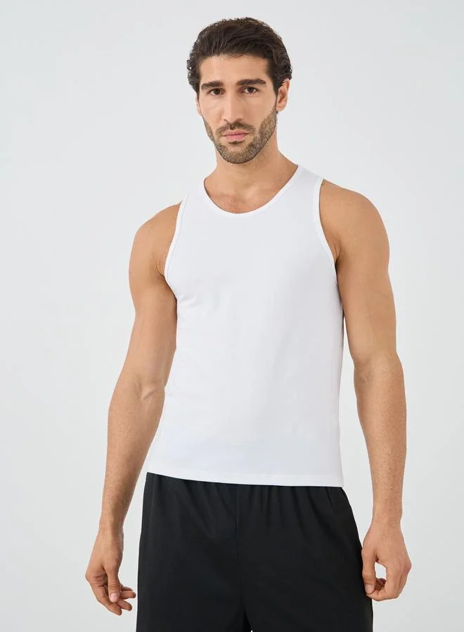 Styli Styli Set of 3 - Round Neck Cotton Stretch Vest