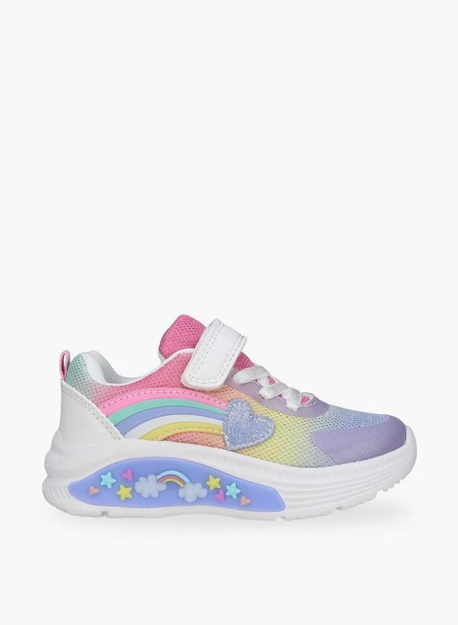 Flora Bella By Shoexpress Flora Bella Girls Rainbow Detail Hook & Loop Sneakers