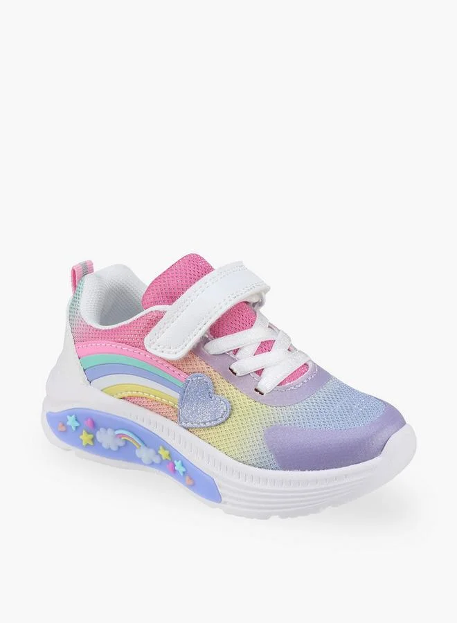 Flora Bella By Shoexpress Flora Bella Girls Rainbow Detail Hook & Loop Sneakers