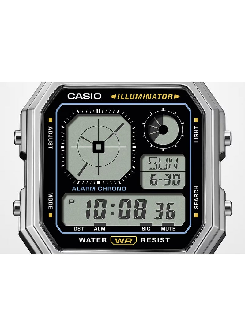 CASIO Casio Vintage Digital Stainless Steel Watch A130WE-1A- 33.9mm  - Image 5