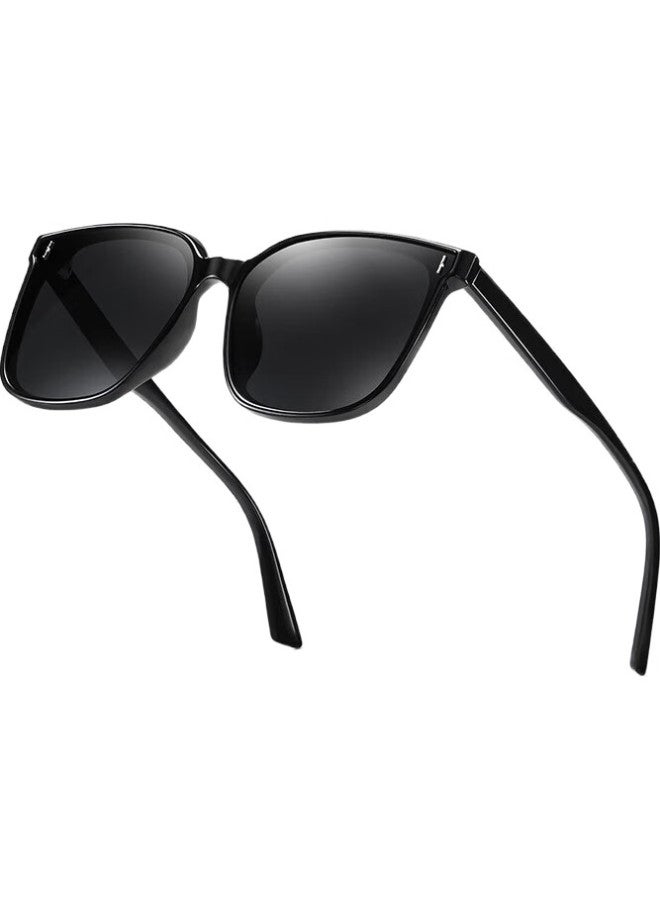 Shi Yun Shiyun Children'S Sunglasses, Polarized Silicone Glasses For Boys And Girls, Fashionable Uv Protection, Black Frame - Image 1