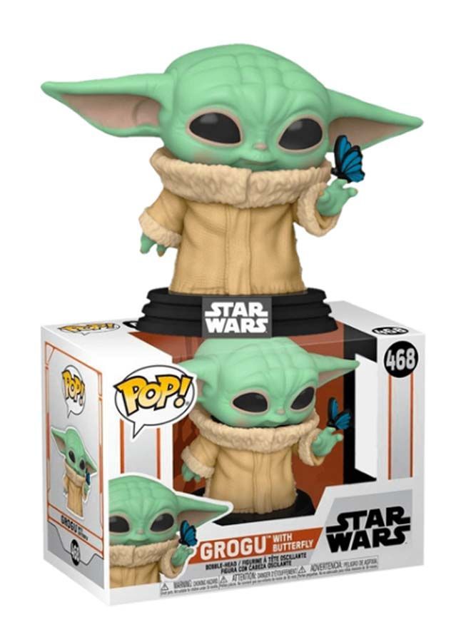 نيبمينينت مجسم شخصية الأكشن جروجو مع فراشة من مسلسل 'Mandalorian' سلسلة 'Star Wars' 3.75بوصة - Image 2