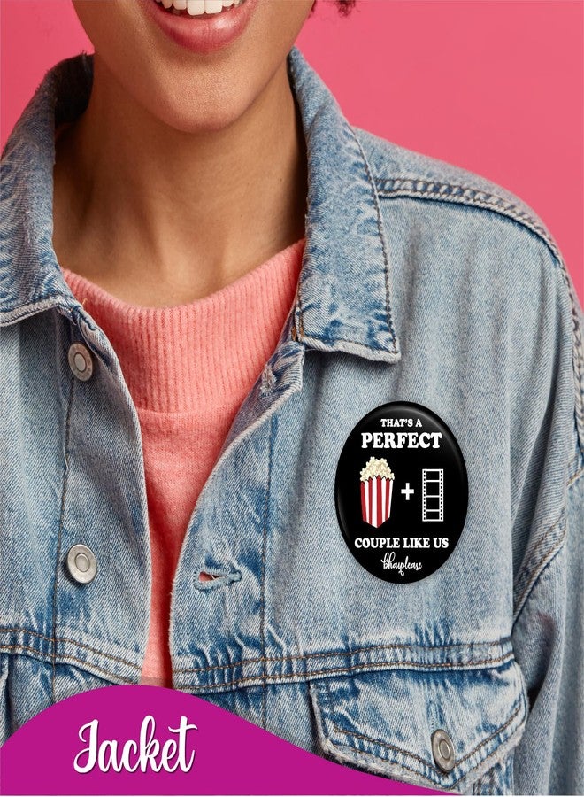Bhai Please Thats A Perfect Couple Like Us Badge | 44mm Round Shaped Pin- Badge | Pin-Back Button Badge | Gift for Birthday, Events (10) - Image 3