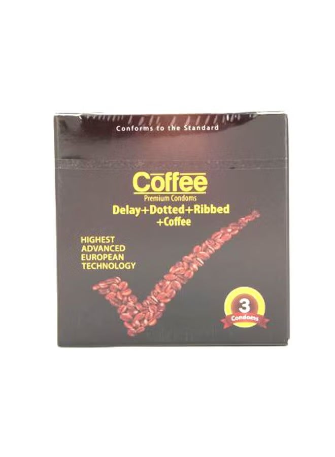 3 واقيات ذكرية إنجوي بنكهة القهوة