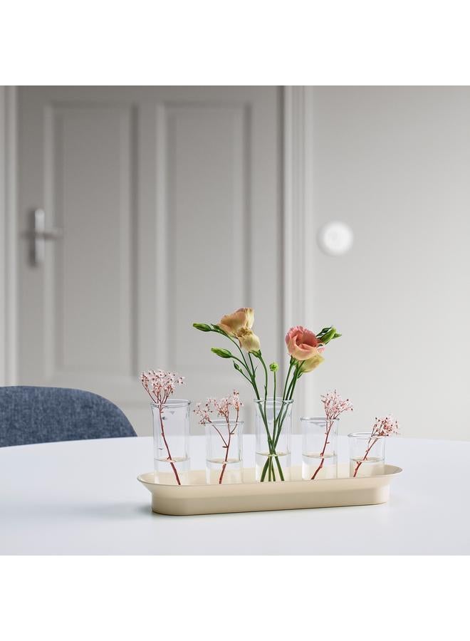 زبون مجموعة نشر، زجاج شفاف باللون العاجي/الذهبي - Image 5