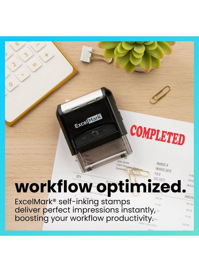 إكسلمارك ختم مطاطي ذاتي الحبر مكتمل - حبر أحمر - Image 3