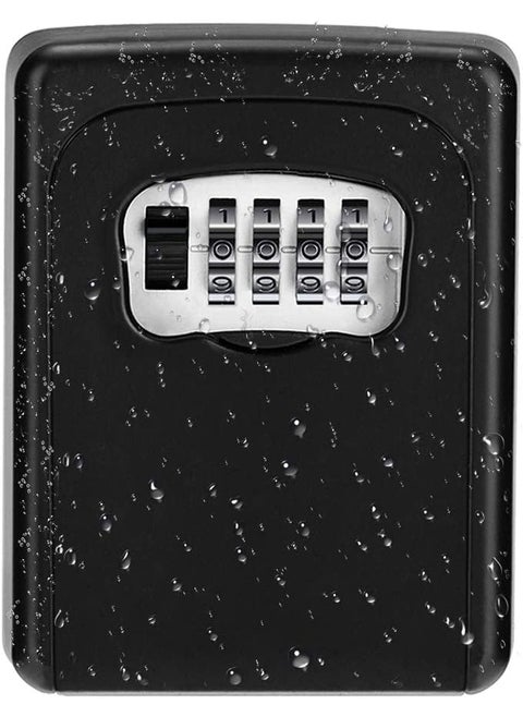 oddpod Combination Key Safe BoxKey Safe Lock Box Outdoor Storage Box with Code Combination Password Security Lock CH801 Black