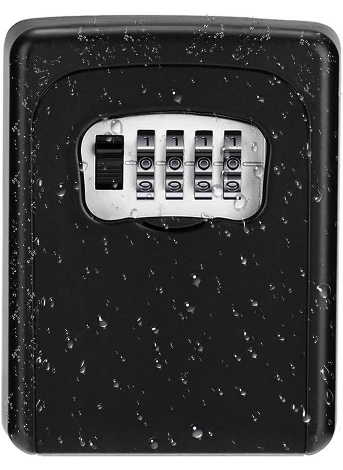 oddpod oddpod Combination Key Safe BoxKey Safe Lock Box Outdoor Storage Box with Code Combination Password Security Lock CH801 Black  - Image 1