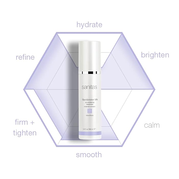 Sanitas Skincare GlycoSolution 10%, Active, Exfoliating Treatment, Liquid Exfoliant, Glycolic Acid, 3.4 Ounces - Image 4