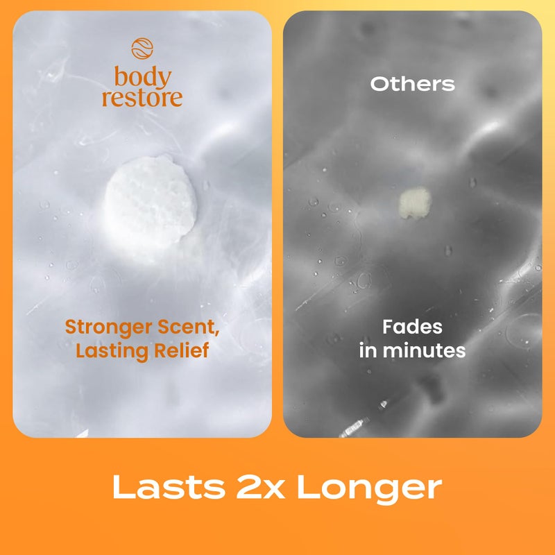 Body Restore Shower Steamers Aromatherapy 15 Pack - Christmas Stocking Stuffers for Men, Birthday Gifts for Women, White Elephant, Relaxation, Self Care - Citrus - Image 5