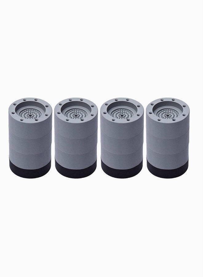 Washing Machine Feet Pads, Non Slip Washing Machine Mat, Washing Machine Support Leg, Shock And Noise Cancelling Washing Machine Support for Protects Laundry Room Floor 4Pcs (8.5cm) - Image 1