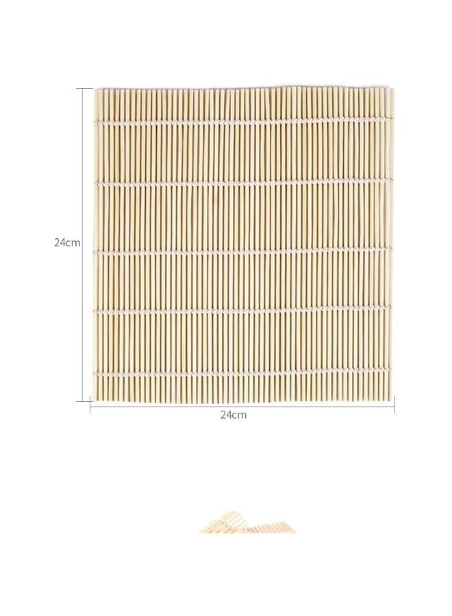 4 Pack Bamboo Sushi Rolling Mat, Sushi Roll Maker (9.5 x 9.6) - Image 2