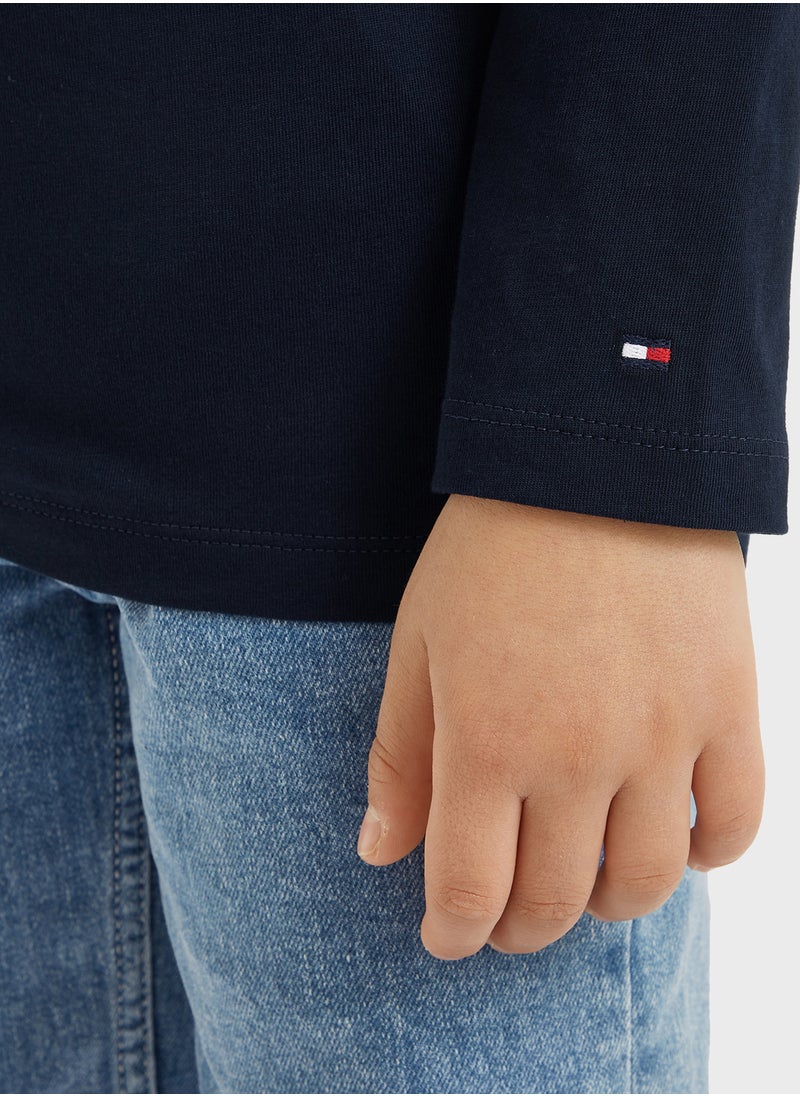TOMMY HILFIGER MONOTYPE FLOCK REGULAR TEE LS  - Image 3