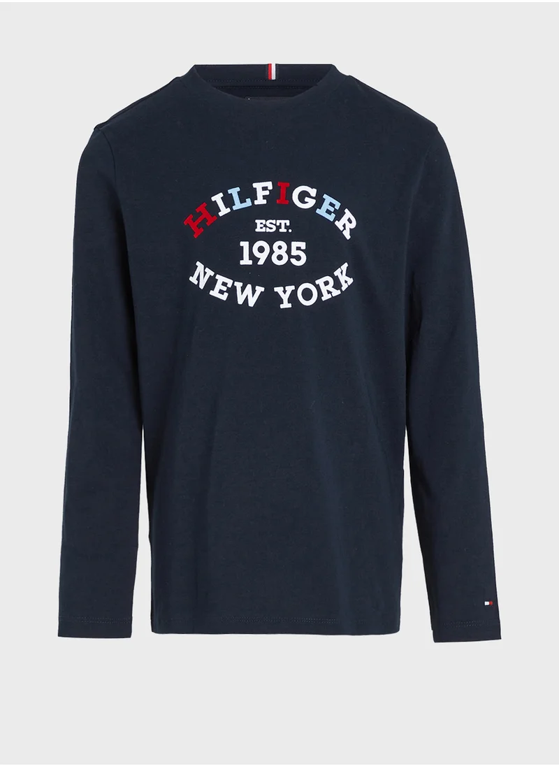 تومي هيلفيغر MONOTYPE FLOCK REGULAR TEE LS