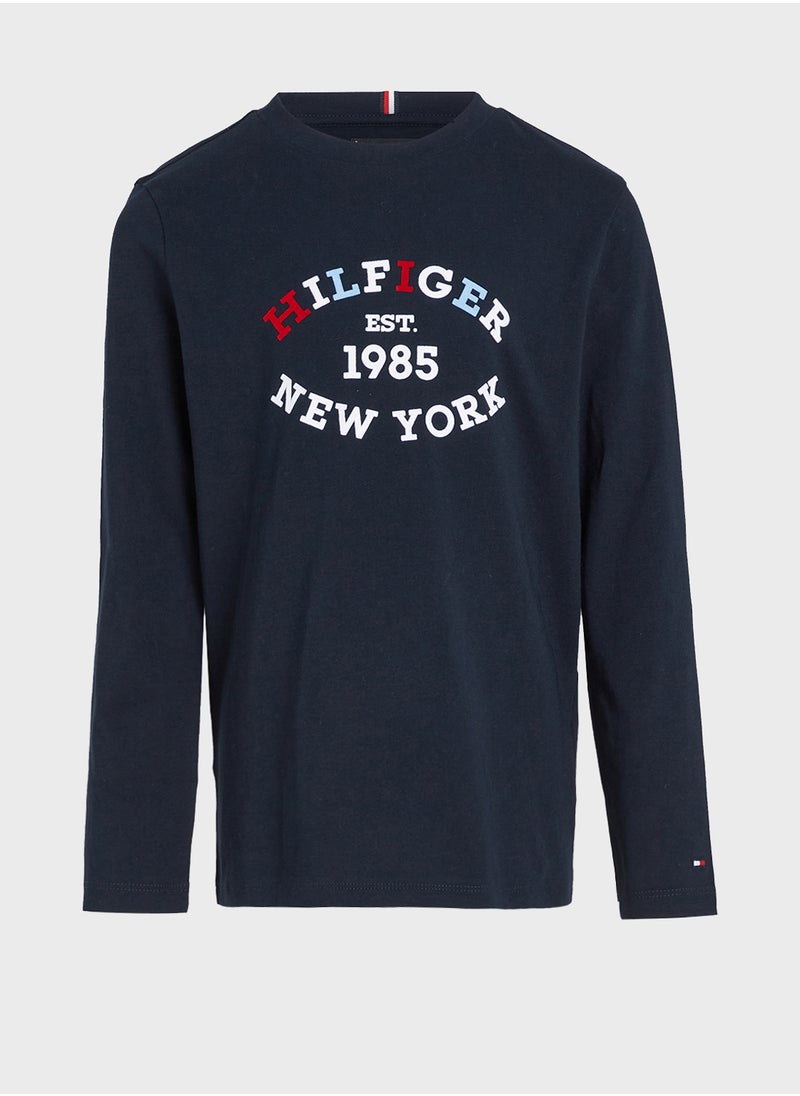 TOMMY HILFIGER MONOTYPE FLOCK REGULAR TEE LS  - Image 4