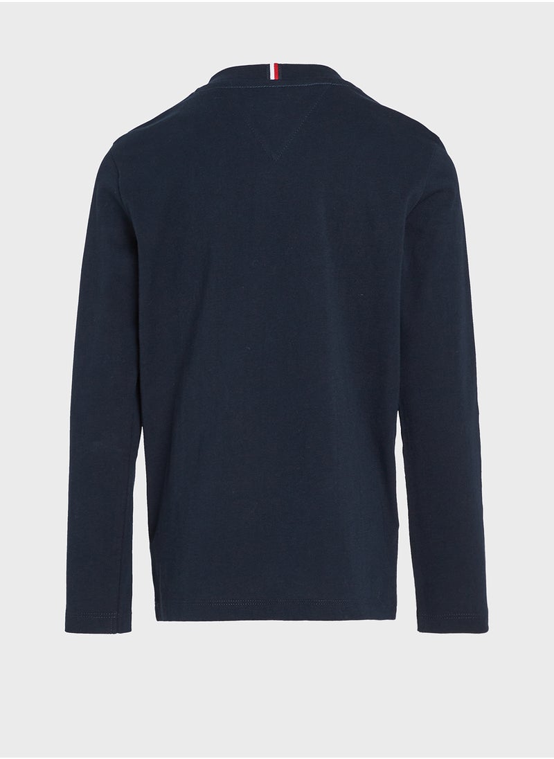 TOMMY HILFIGER MONOTYPE FLOCK REGULAR TEE LS  - Image 5