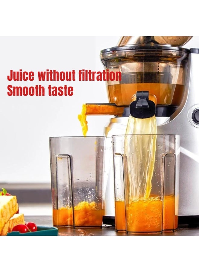 GearZone عصارة فضية بضغط بارد، إنتاج عالي من العصير للفواكه - Image 4