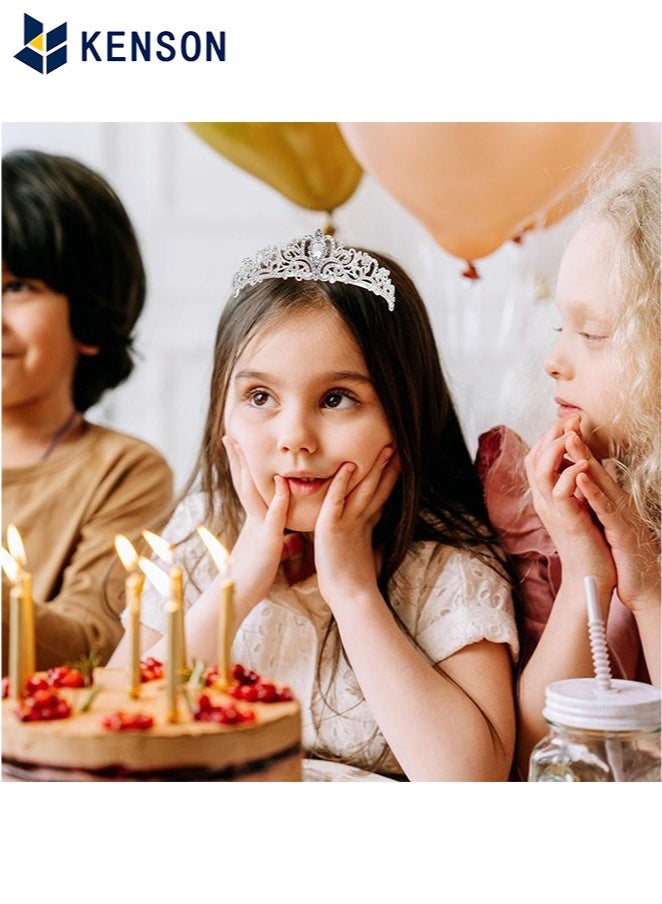 KENSON Silver Tiaras and Crowns for Women Girls, Crystal Birthday Queen Crowns with Comb Rhinestone Princess Tiara Hair Accessories Wedding Crown for Brides - Image 5