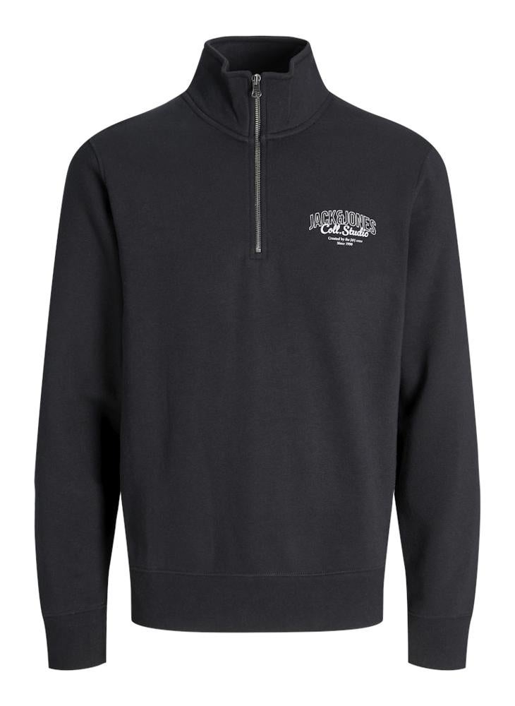 جاك اند جونز سترة رياضية بشعار نصف سحاب