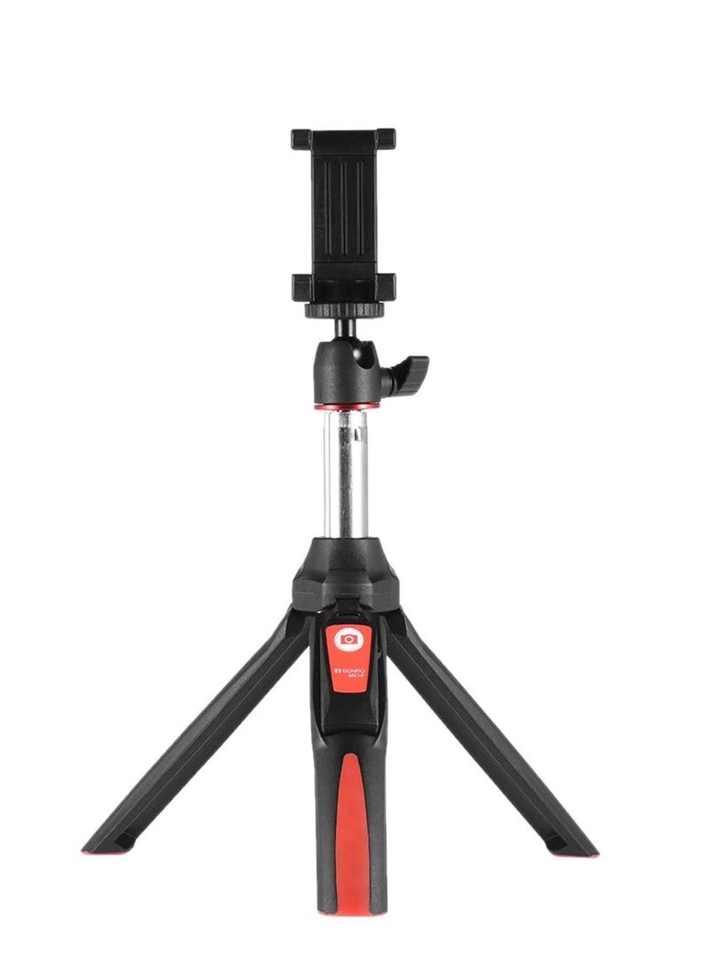 Generic - Benro MK10 Handheld Mini Tripod Selfie Stick with Remote Control for Smartphone (Black Red) - Image 1