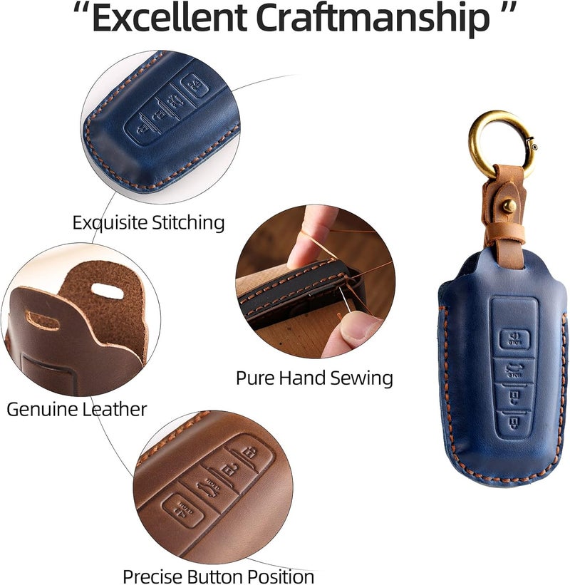 OFFCURVE Leather Key Fob Cover for Toyota - Image 4