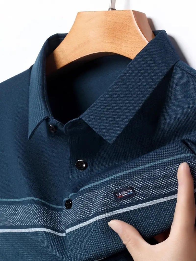 Lymio Men T-Shirt || T-Shirt for Men || Polo T Shirt (Polo-62-Blue-L) - Image 4