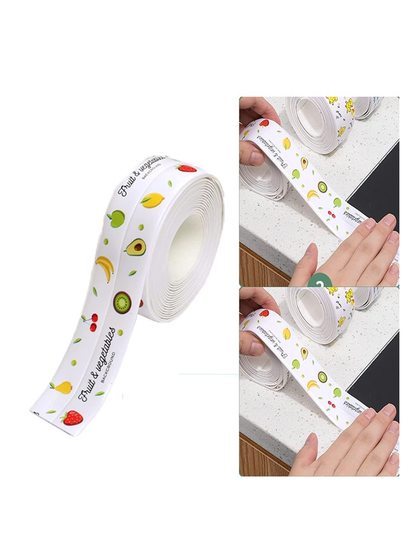 SYOSI Caulk Tape, Sealant Tape, Self Adhesive Caulk Strip Super Stick Sealing Tape Waterproof Sink Tape, Anti-Mildew Transparent Tape for Kitchen Bathtub Toilet and Wall Corner (3.2M) - Image 1