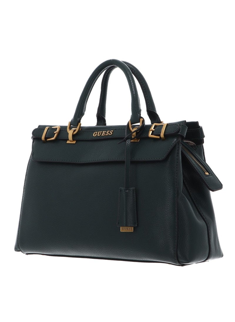 GUESS - Sestri Satchel Bag Forest Green - Image 1