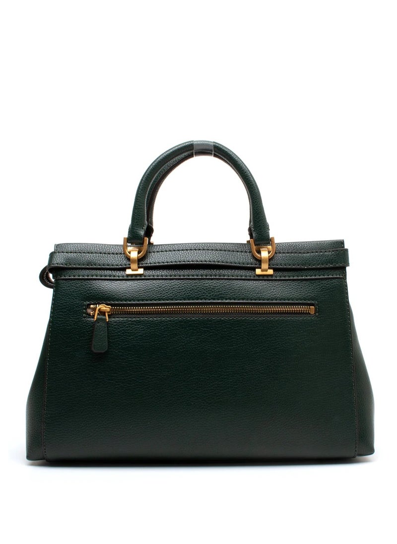 GUESS - Sestri Satchel Bag Forest Green - Image 1