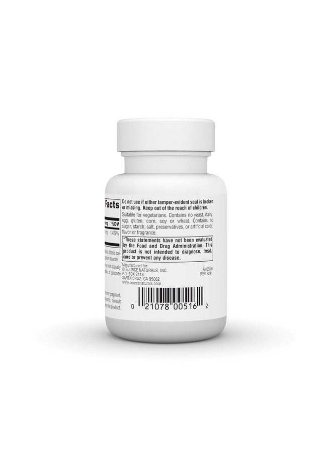 Source Naturals Ultra Chromium Picolinate 500 mcg Yeast-Free Dietary Supplement - 120 Tablets - Image 3