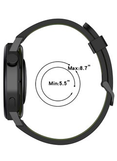 Y&D Silicone Replacement Straps for Huawei Watch GT3 42MM, 6 Pieces 20MM Two-tone Stripe Bands Accessories Women Men Boys Girls  - Image 3