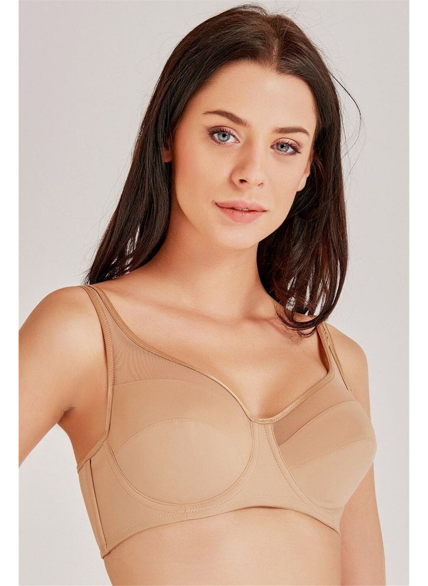 Magic Form 3983 Women's Dark Skin Non-Sponge Plain Fabric Underwire Minimizer Bra  - Image 3