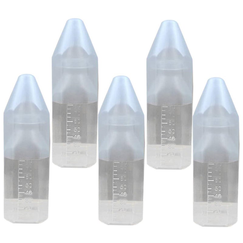 5 Pack Newborn Disposable Milk Bottles With Nipples And Covers Food Grade Portable Transparent Design - Image 2