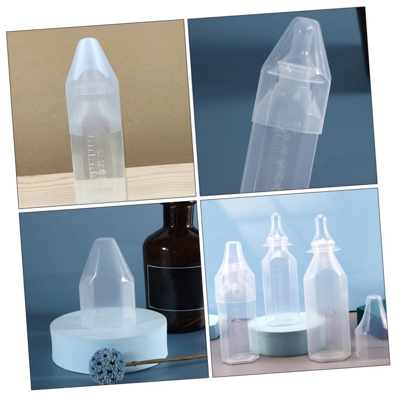 5 Pack Newborn Disposable Milk Bottles With Nipples And Covers Food Grade Portable Transparent Design - Image 5