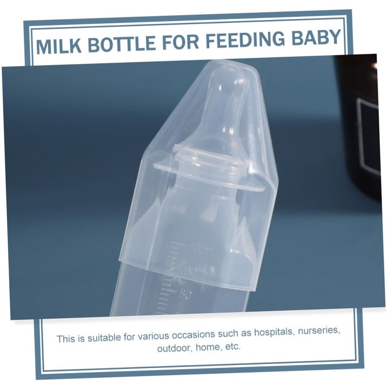 5 Pack Newborn Disposable Milk Bottles With Nipples And Covers Food Grade Portable Transparent Design - Image 4