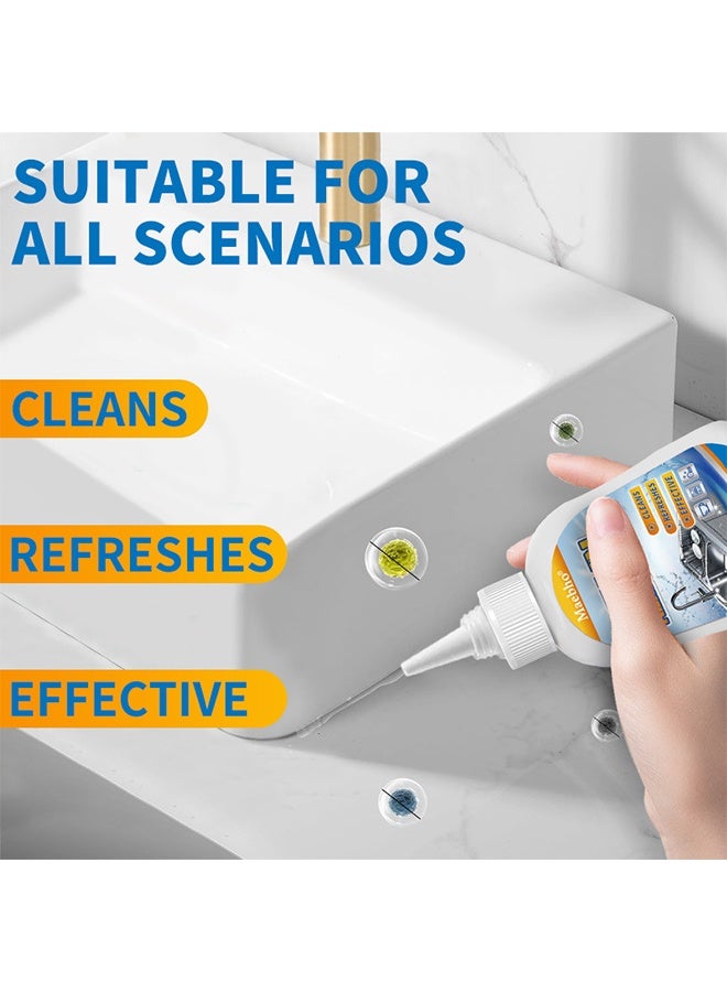 Maebho Stain Removal Gel，Mold and Mildew Removal Gel Stain Cleaner Household Cleaning for Washing Machine Washer Tiles Grout Sealant Kitchen Bathroom Sinks Showers Bathtub-200ml - Image 2